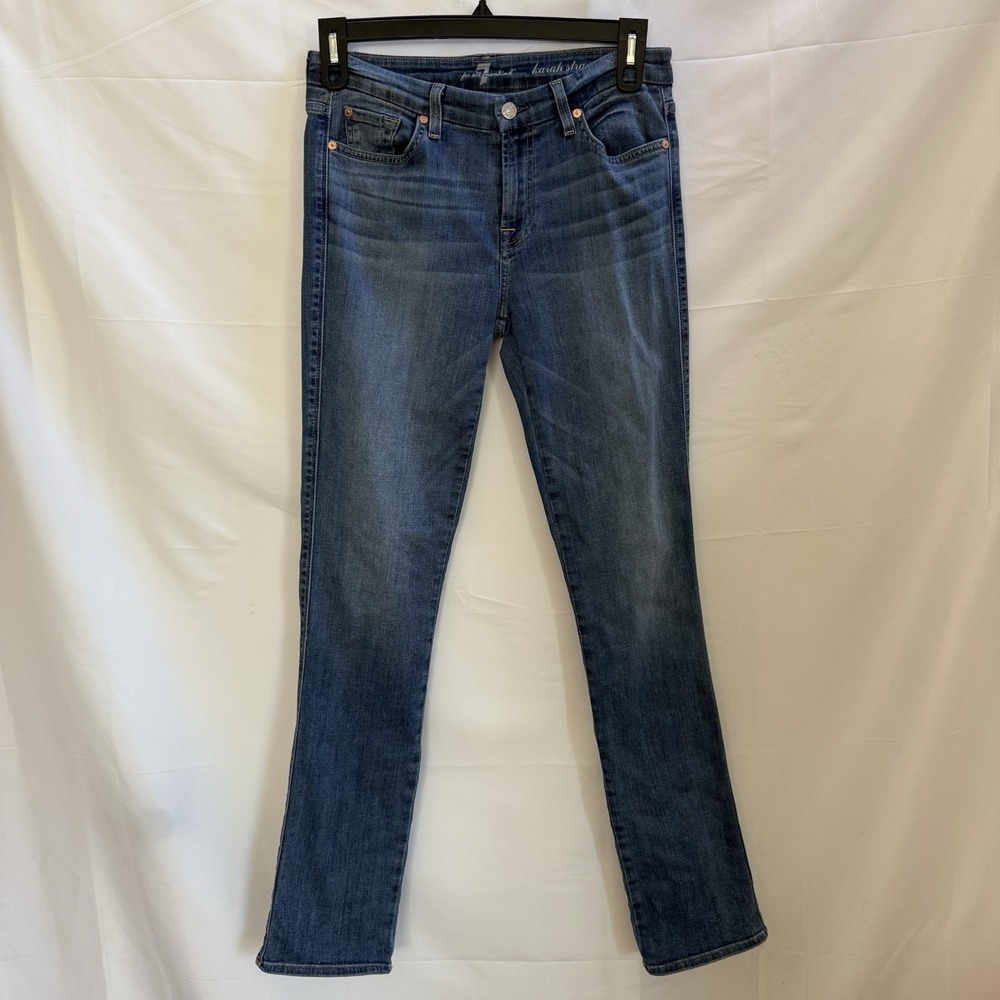 7 For All Mankind Karah Straight Leg 30 Medium Wash